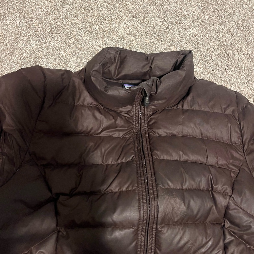 Women's Brown Puffer Jacket - Picture 7 of 9